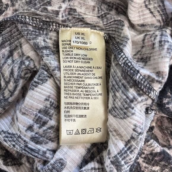 Free People Sleeveless Maxi Vest Duster Top black gray Black size XL Razorback - Picture 5 of 6